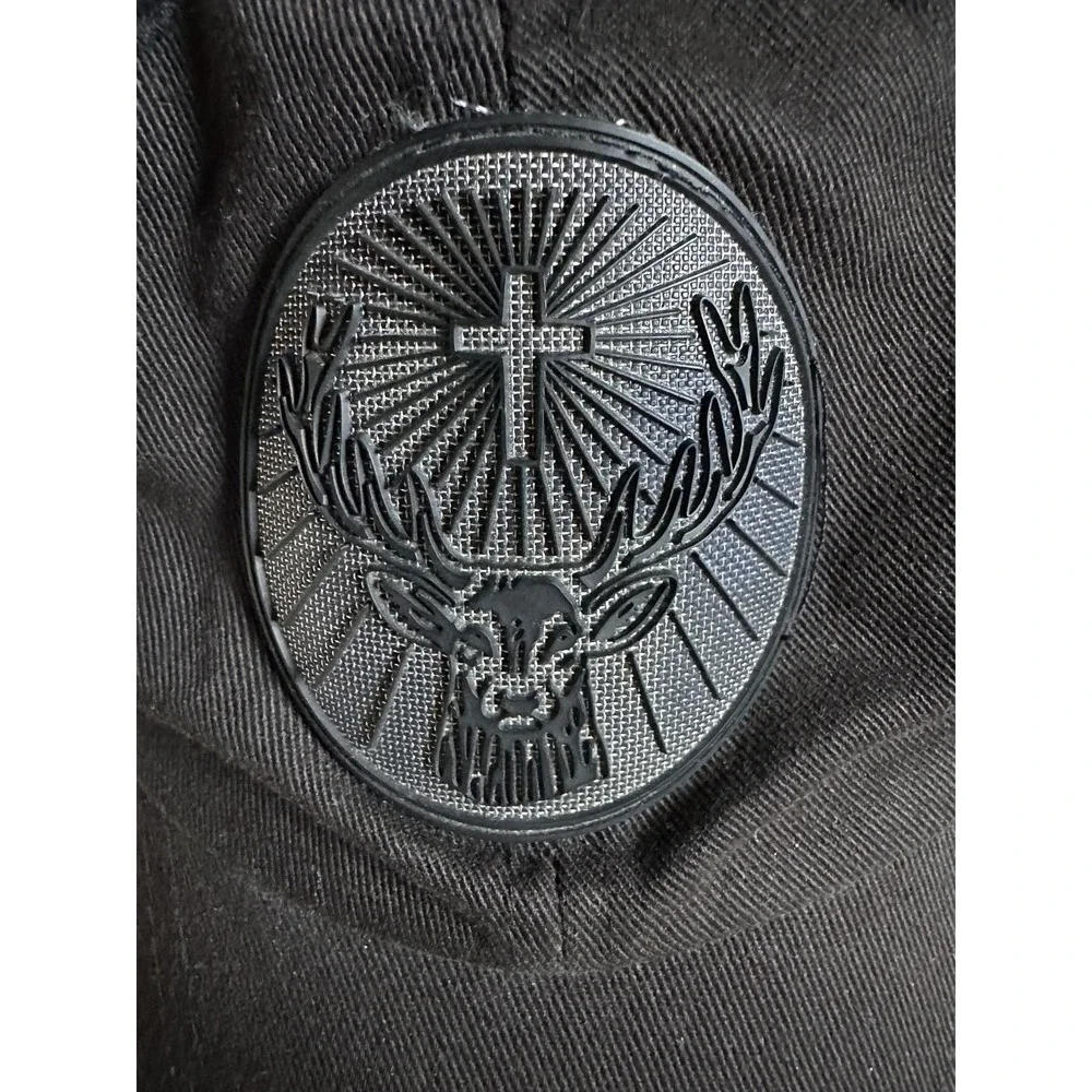Jagermeister Deer Stag Logo Adjustable Baseball Hat Black Strapback Pre-Owned